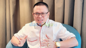 Ayu Aulia berbicara di Graha PWI Kepri tentang bunga Valentine