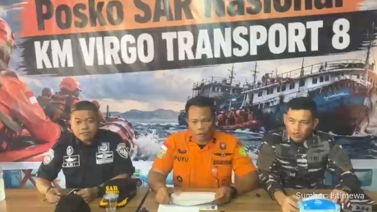 Kapal Virgo Transport 8 Hilang Kontak di Laut Jawa, 243 Orang dalam Pencarian