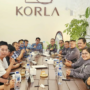Mahmud Marhaba memimpin konferensi pers persiapan Rakernas PJS Batam