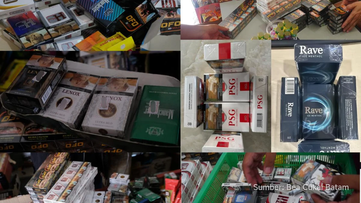 Patroli Bea Cukai Batam menyita 506 ribu batang rokok ilegal