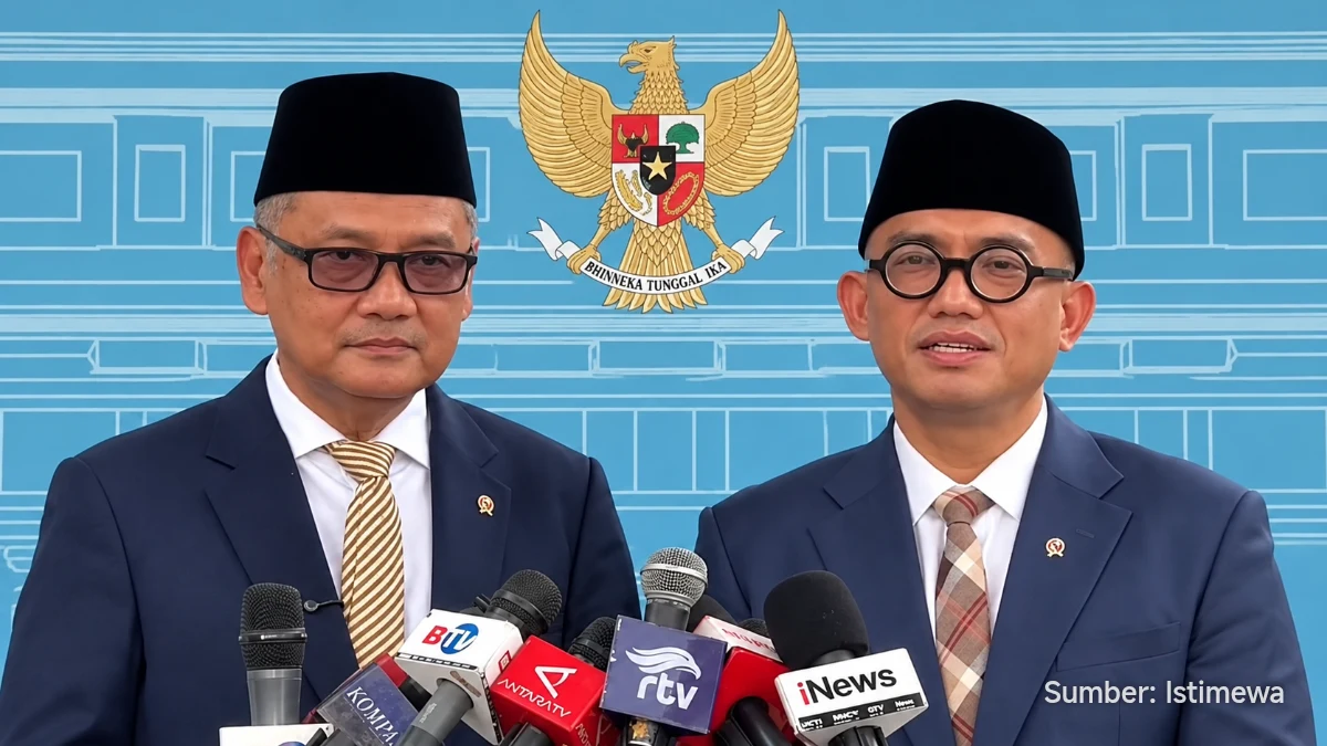 Wakil Menteri Haji dan Umrah Dahnil Anzar Simanjuntak berbicara di Istana Kepresidenan Jakarta