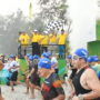 Gubernur Ansar Ahmad dan Bupati Roby Kurniawan di acara triathlon internasional di Lagoi Bay