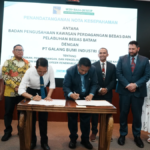 Penandatanganan nota kesepakatan antara BP Batam dan PT Galang Bumi Industri