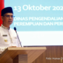 Bupati Iskandarsyah memimpin upacara Hari Jadi ke-27 di Lapangan Kantor Bupati Karimun