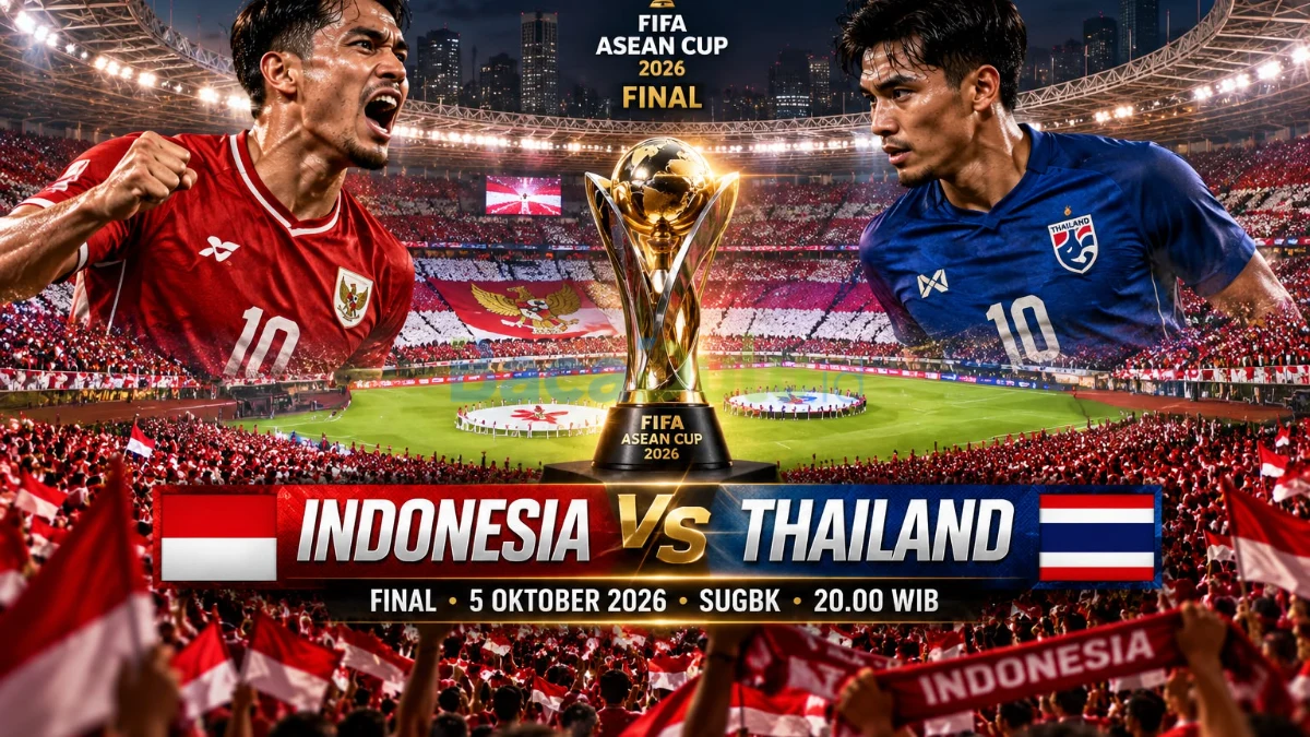Penonton mengisi Stadion Utama Gelora Bung Karno menjelang final Indonesia vs Thailand