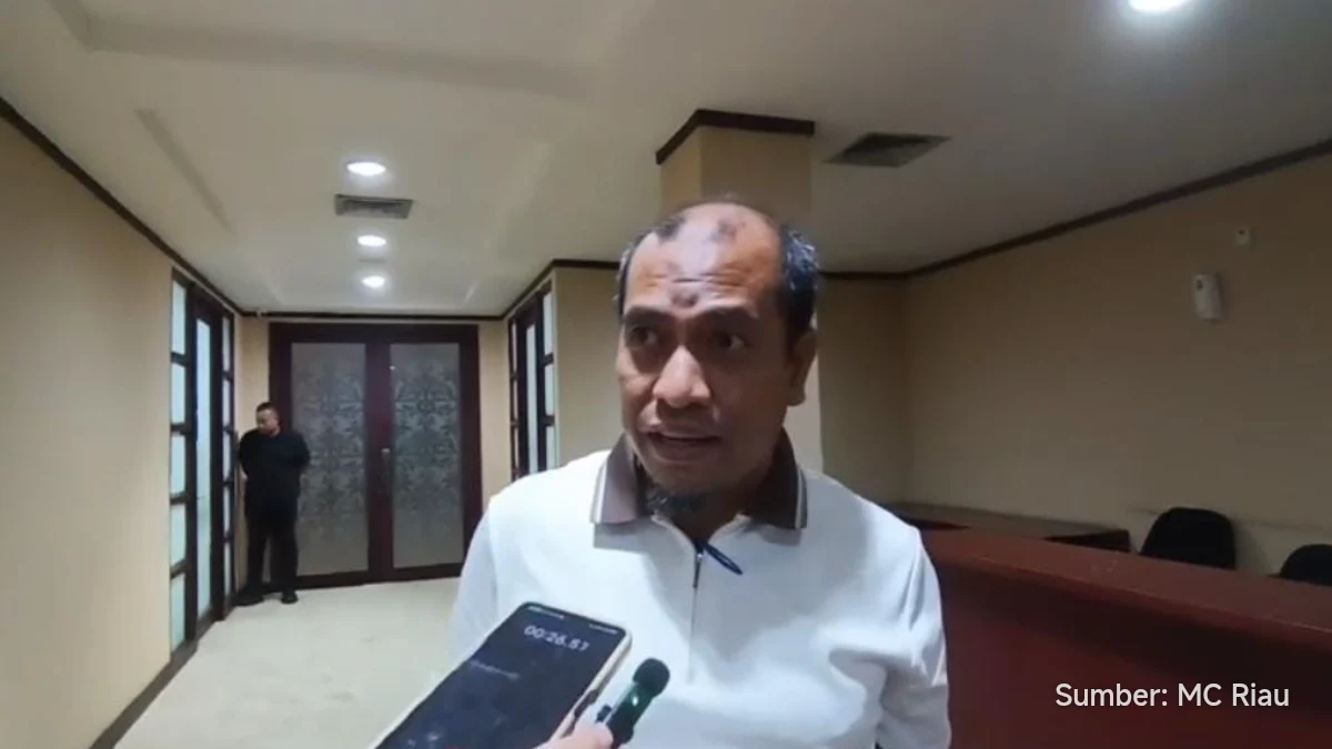 Grafik jumlah kasus ISPA di Provinsi Riau per kabupaten pada 2026