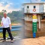 Kepala BP Batam Amsakar Achmad memeriksa kondisi Waduk Nongsa di Batam