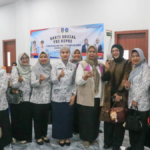 Hafizha Rahmadhani memberikan sambutan pada skrining kanker gratis di RSUD Bintan