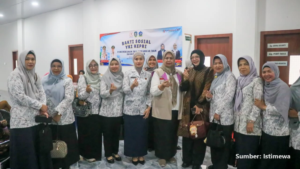 Hafizha Rahmadhani memberikan sambutan pada skrining kanker gratis di RSUD Bintan