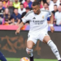 Kylian Mbappe merayakan gol kemenangan Real Madrid melawan Barcelona di Camp Nou