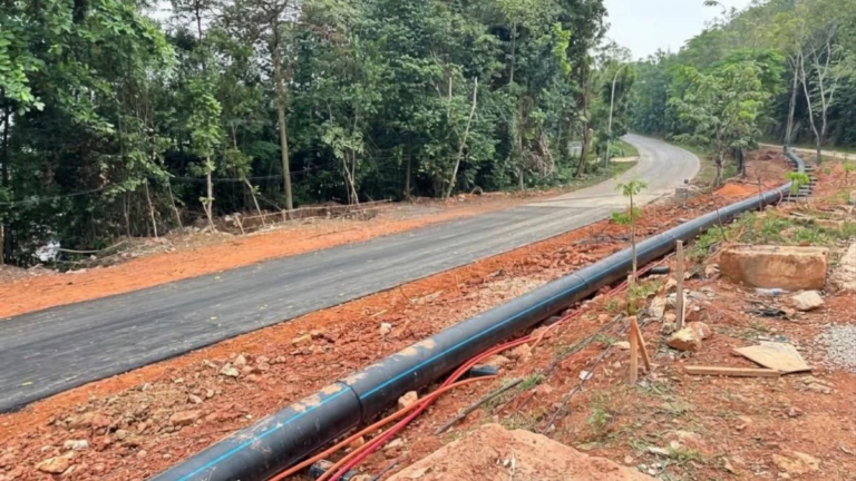 Mouris Limanto, Deputi Infrastruktur BP Batam, berbicara tentang perbaikan Jalan Gajah Mada