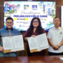 Ariastuty Sirait dan dr. Wira Mondana menandatangani kerja sama di BP Batam
