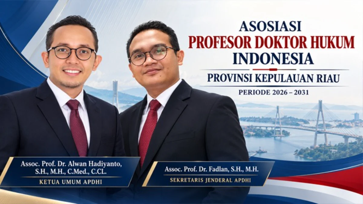 Assoc. Prof. Dr. Alwan Hadiyanto, SH., MH. menerima penunjukan ketua APDHI Kepri