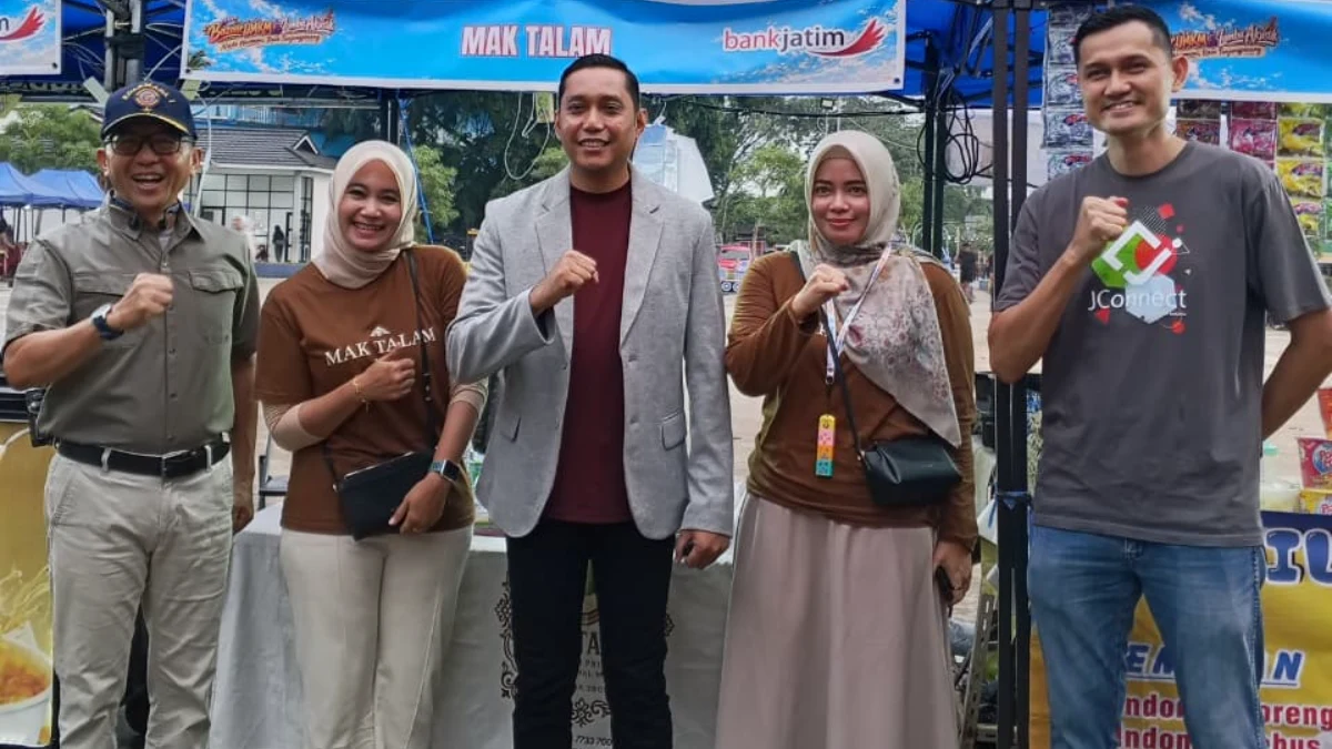 Riki Rionaldi berbicara di panggung bazar UMKM Melayu Square Tanjungpinang