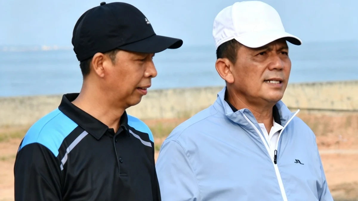 Kepala Dinas PUPP Kepri Rodi Yantari berbicara di konferensi pers Tanjungpinang