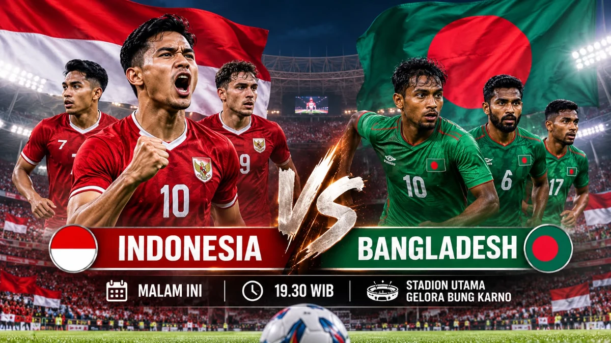 Timnas Indonesia bersiap melawan Bangladesh di Stadion Gelora Bung Karno
