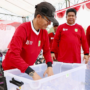 Wali Kota Batam Amsakar Achmad berbicara di acara Bengkong Smiling Morning 2026